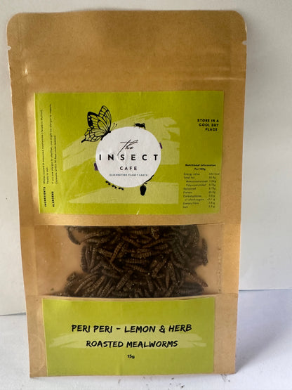 Peri Peri - Lemon & Herb Roasted Mealworms